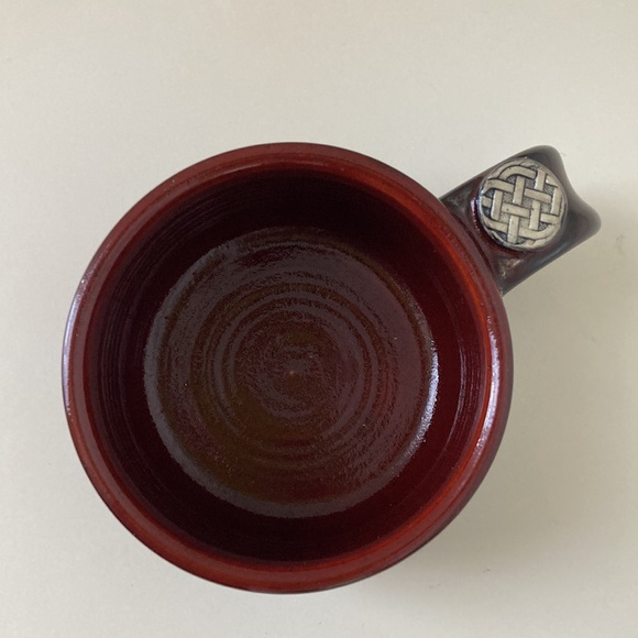 Celtic Knot David Clark Bonners Ferry Idaho mud slingers pottery coffee mug cup - Picture 6 of 12